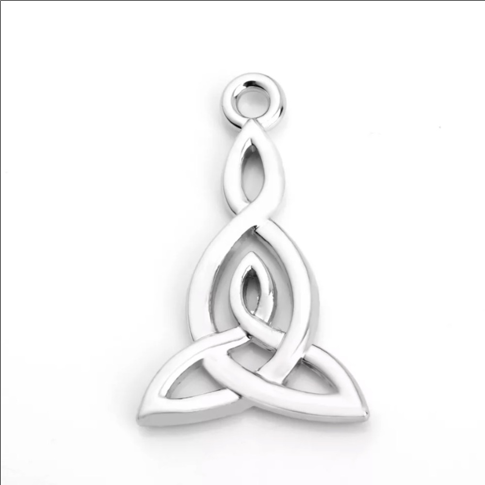 Celtic knot necklace Silver plated irish celtic knot mother & daughter necklace - Picture 4 of 9
